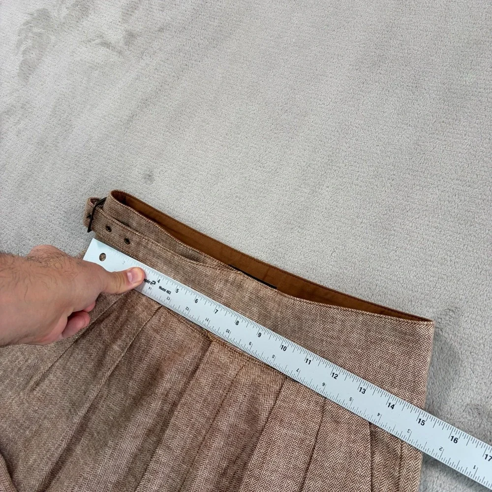 Banana Republic Herringbone Linen-Blend Seafarer Pants in Potters‎ Clay Women 2